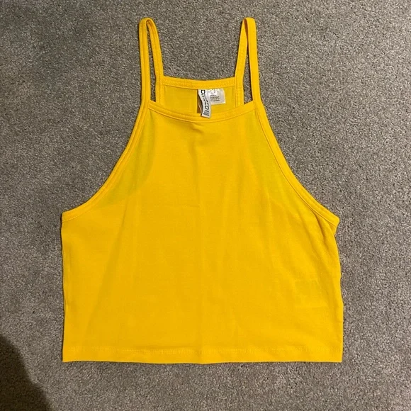 Yellow High Neck Tank Top☀️ - Picture 1 of 5